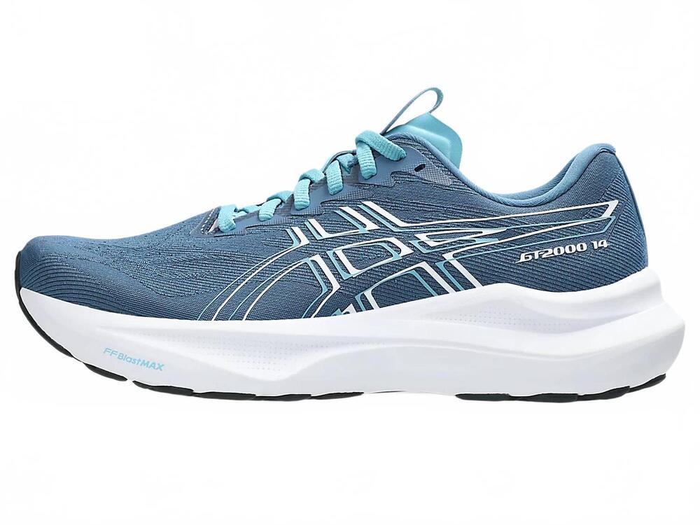 NEW ASICS women's gt-2000 14 running shoes in winter sea/white